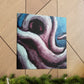 Octopus in Abstract Space - Canvas