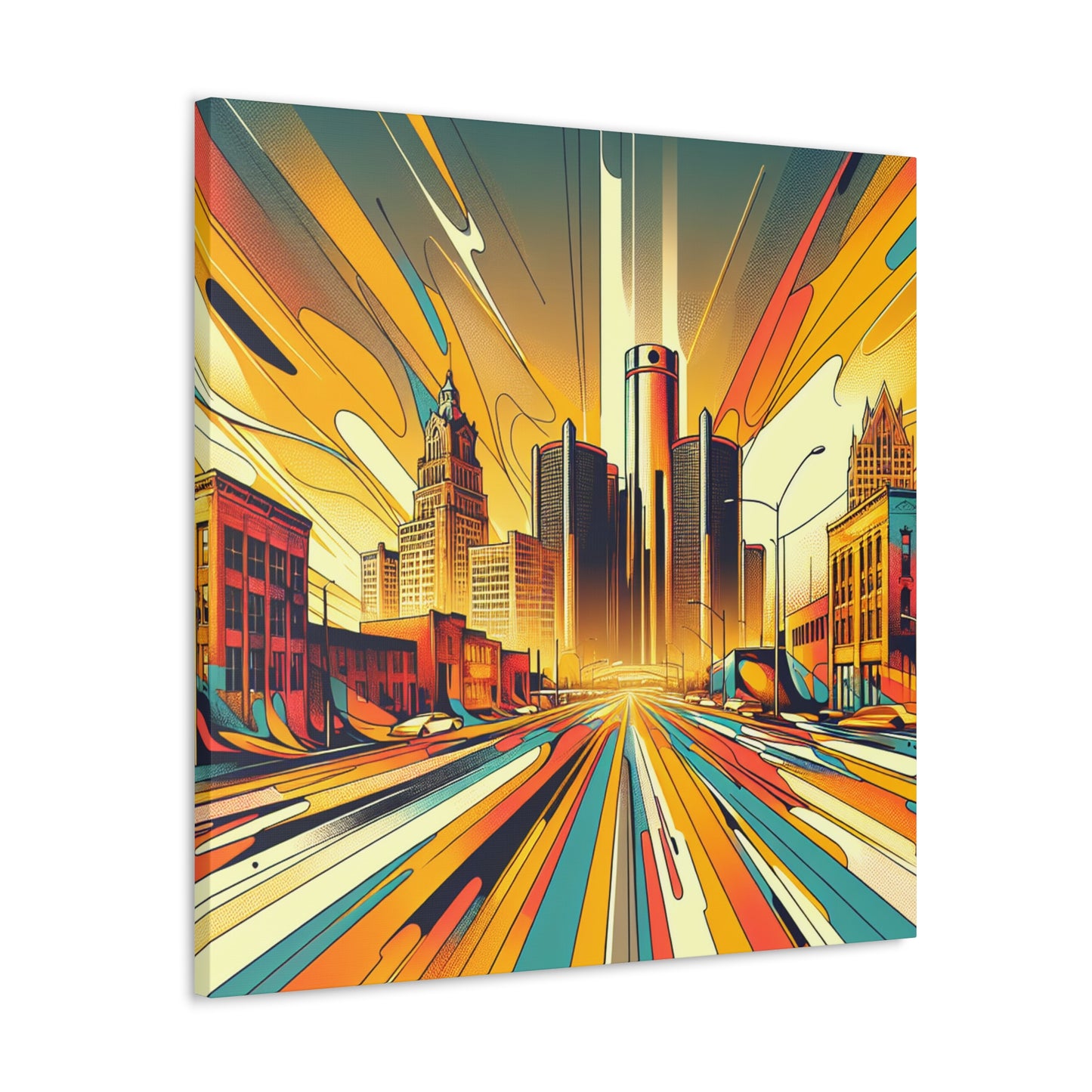 "Motor City Dreamscape" - Canvas