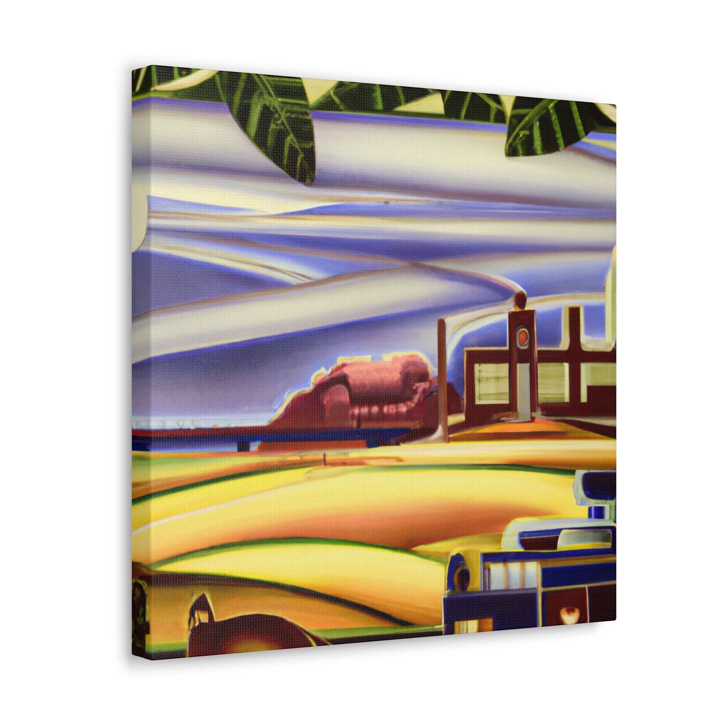 "Countryside in Art Deco" - Canvas