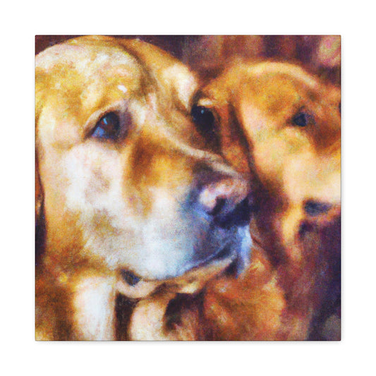 "Golden Retriever Bliss" - Canvas