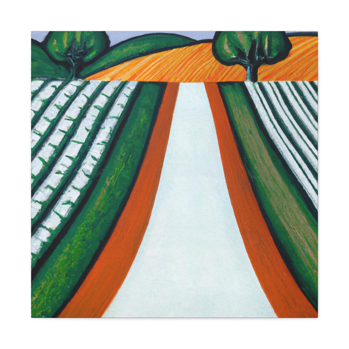 "Country Road Art Deco" - Canvas