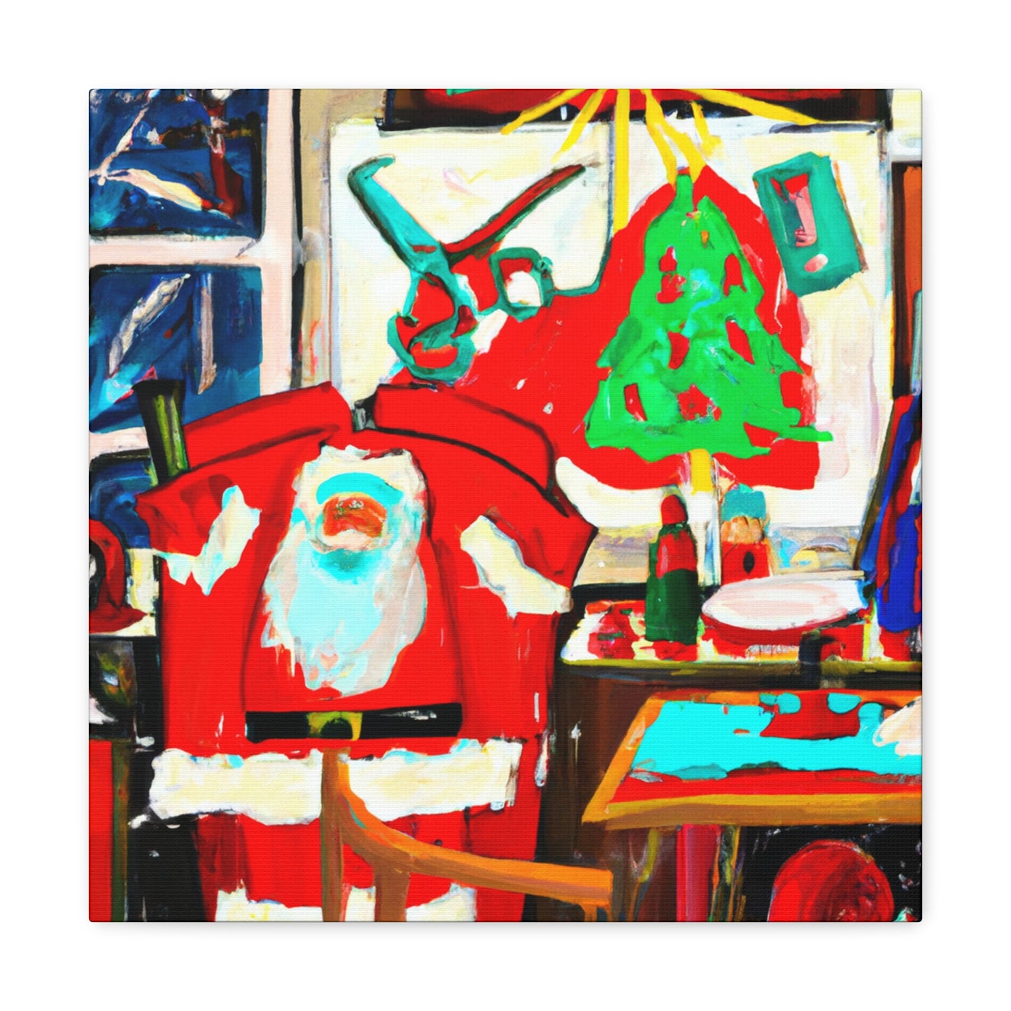 Santa's Toy Factory - Canvas