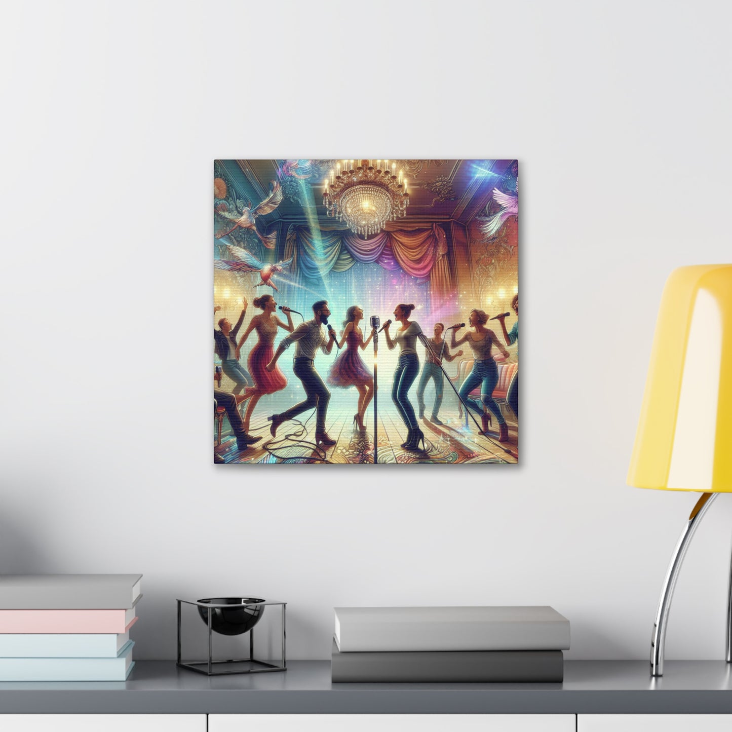 Melodic Moonlit Revelry - Canvas