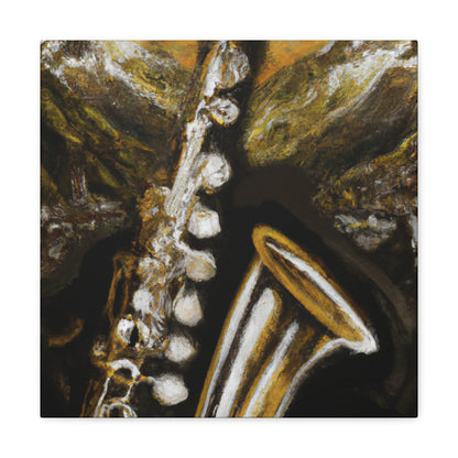 "Clarinet in Reflection" - Canvas