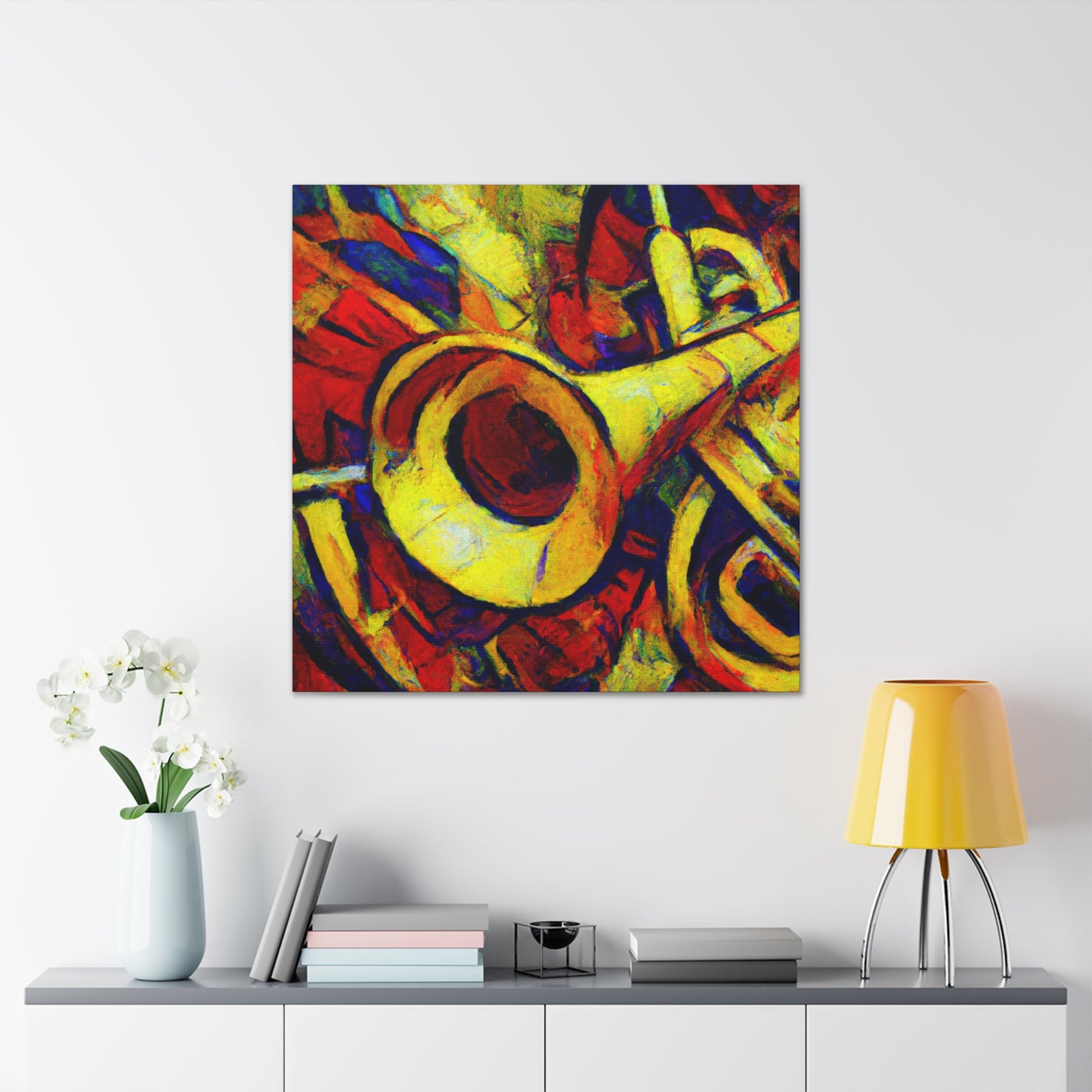 Trombone in Impressionism - Canvas