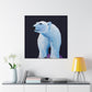 "Polar Bear in Snow" - Canvas