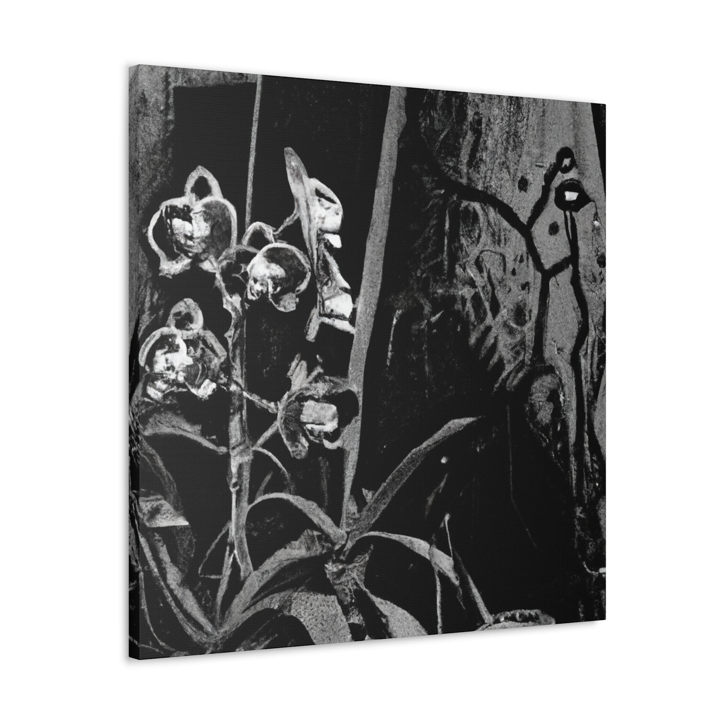 Orchids in Monochrome - Canvas