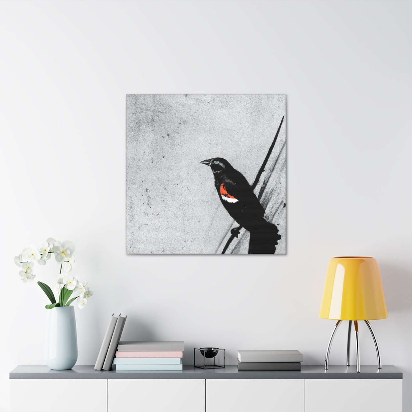 "Red Winged Blackbird Calls" - Canvas