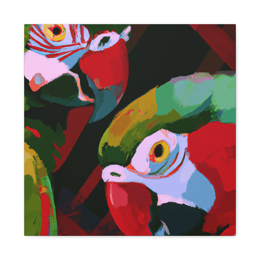 "Amazon Parrot Euphoria" - Canvas