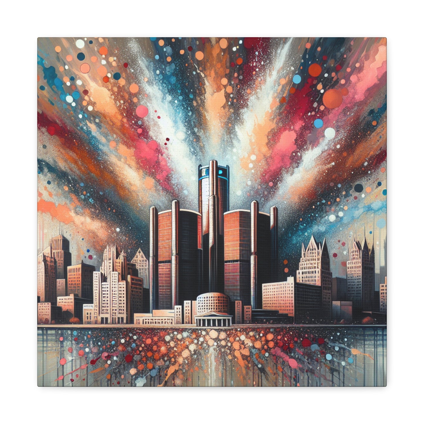 "Motor City Glows" - Canvas