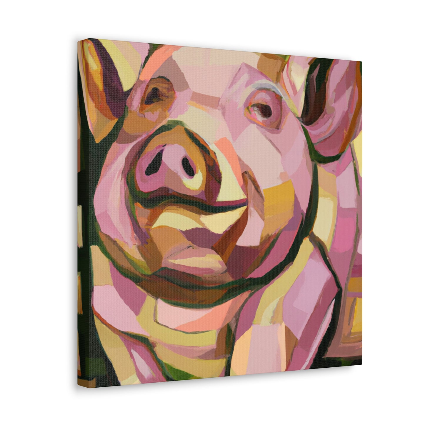 "Pot Belly Pig Deco" - Canvas