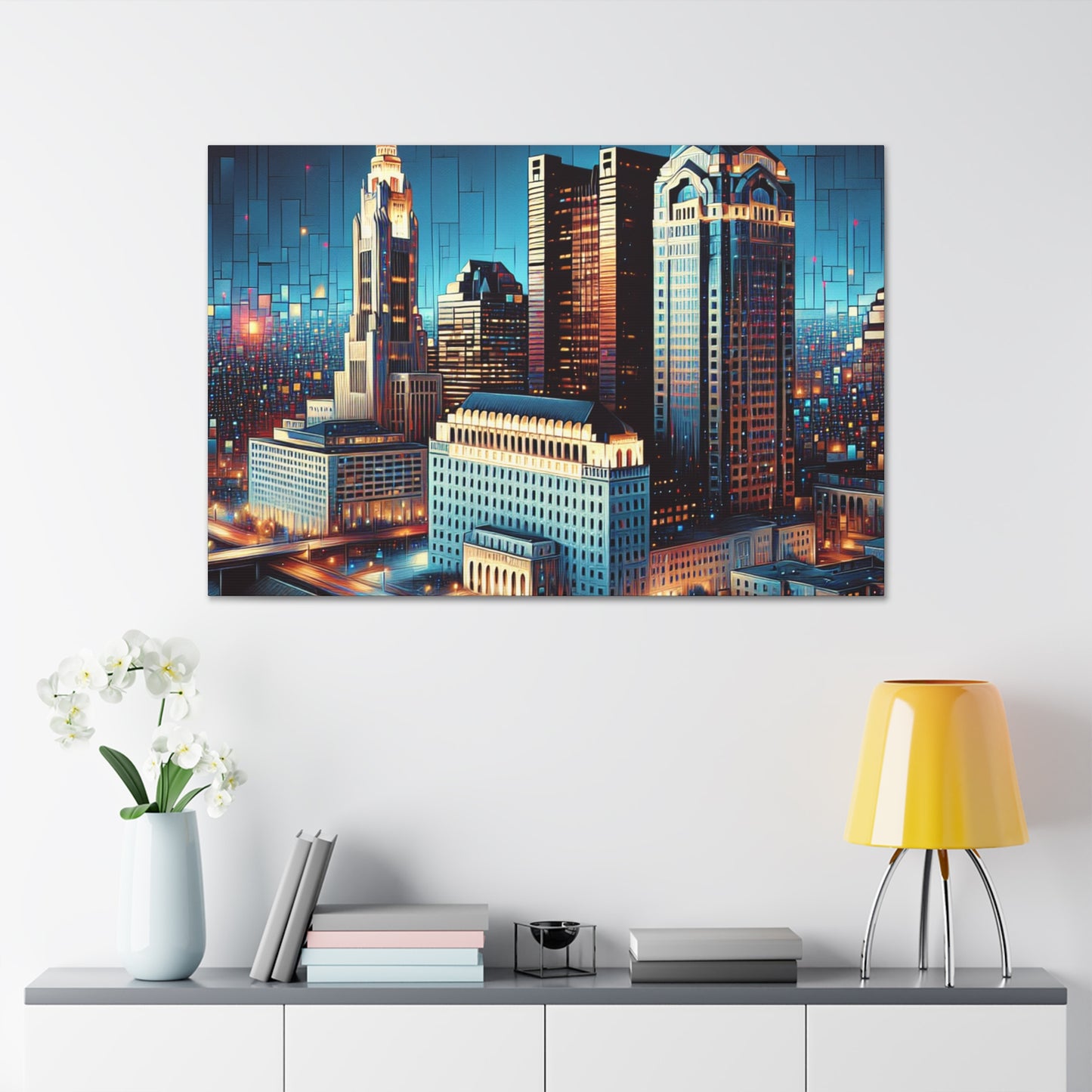 "Concrete Symphony in Columbus" - Canvas