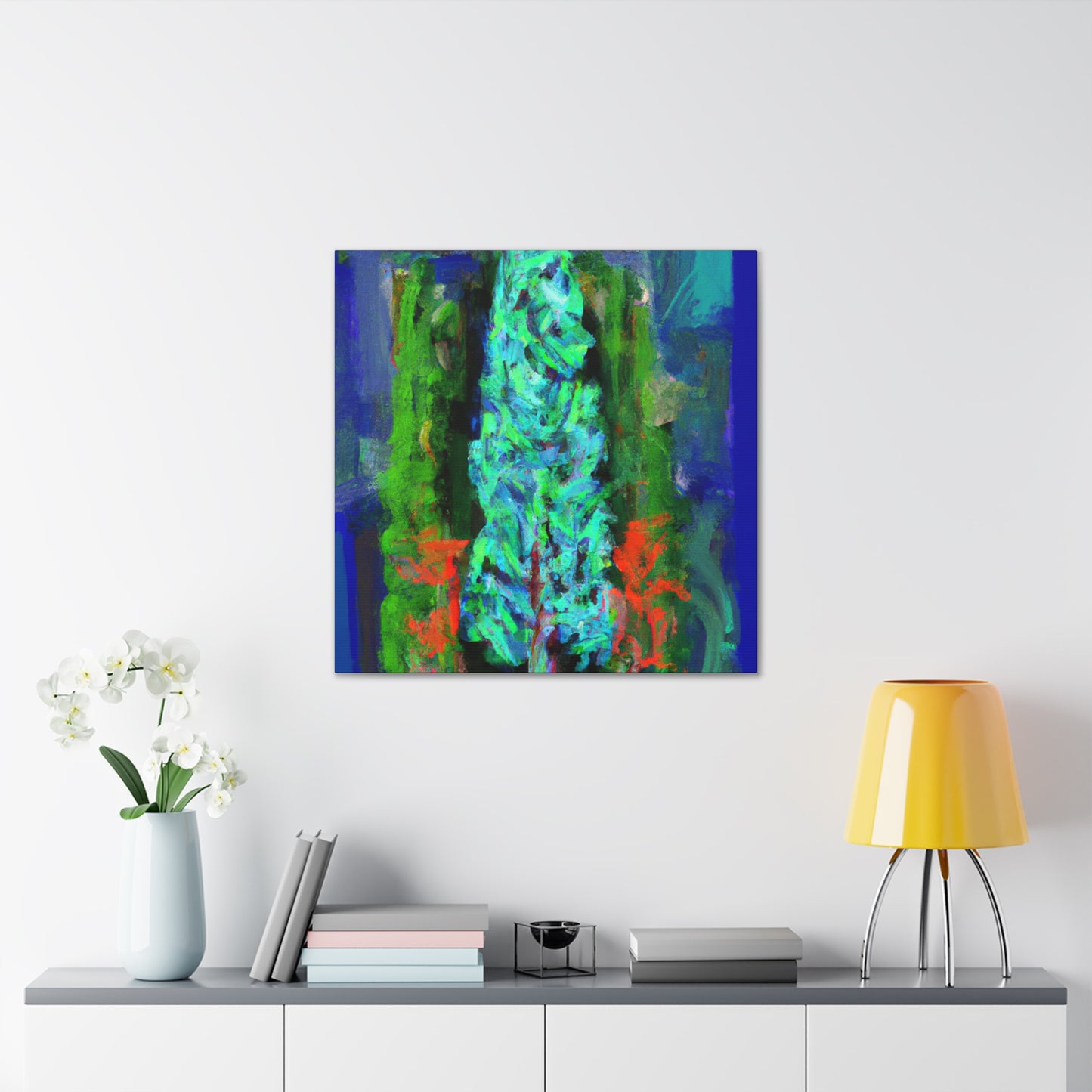 Cypress Tree Reflection - Canvas