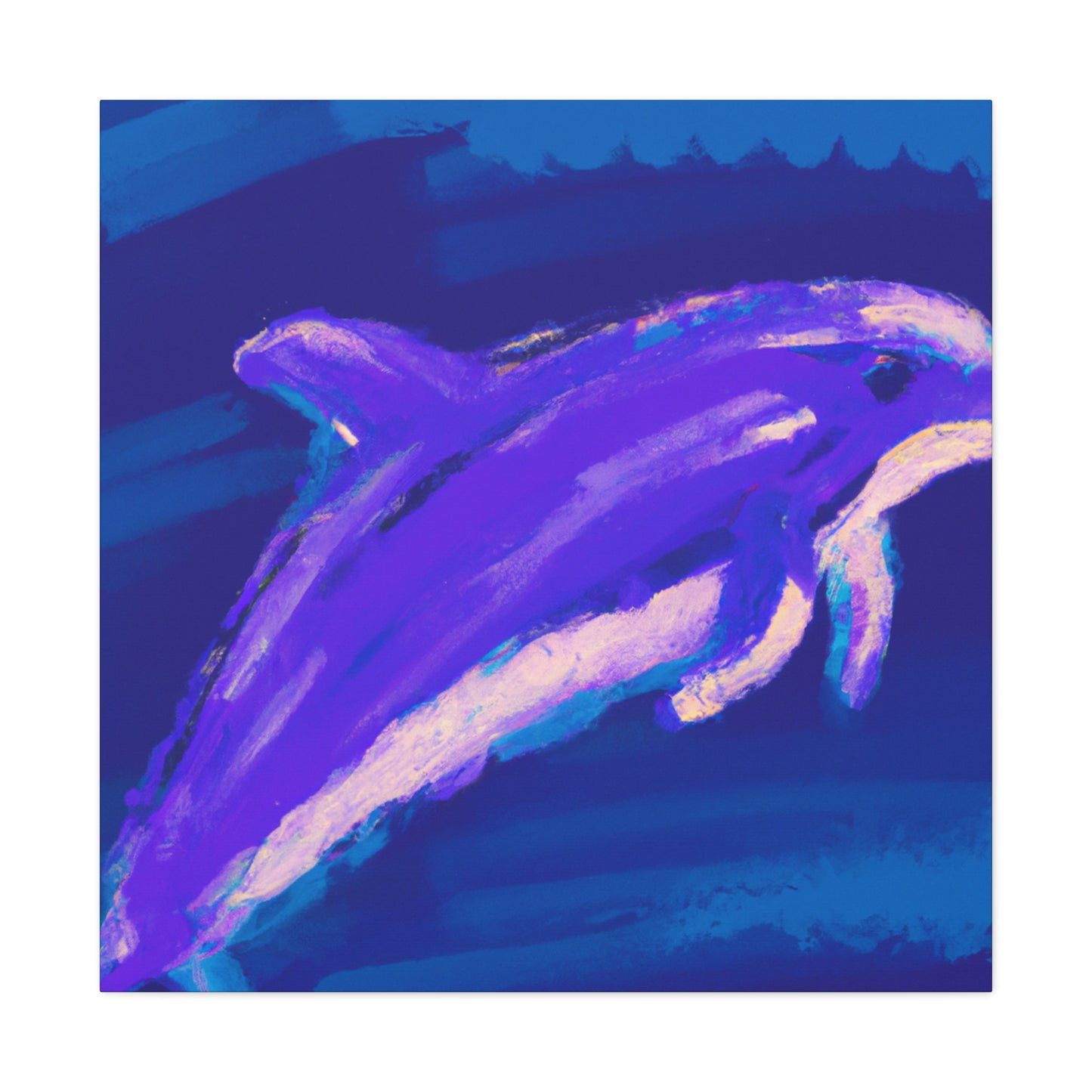 Dolphin in Simplicity - Canvas