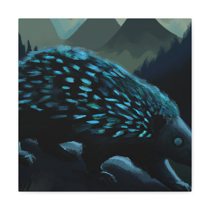 Porcupine in Moonlight. - Canvas