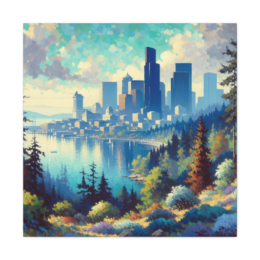 "Enchanting Palette of Seattle" - Canvas