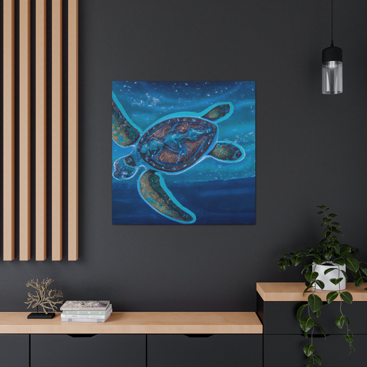 "Sea Turtle Awakening" - Canvas