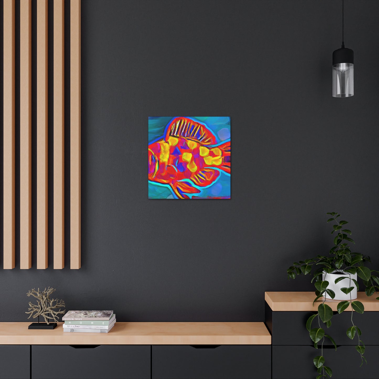 Rainbow Fish Reverie - Canvas