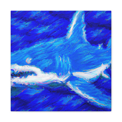 "Shark's Midnight Mist" - Canvas