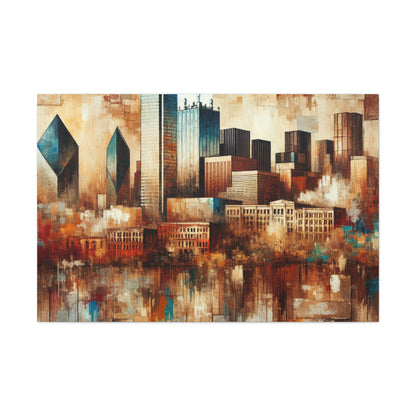 "Vibrant Urban Texan Impression" - Canvas