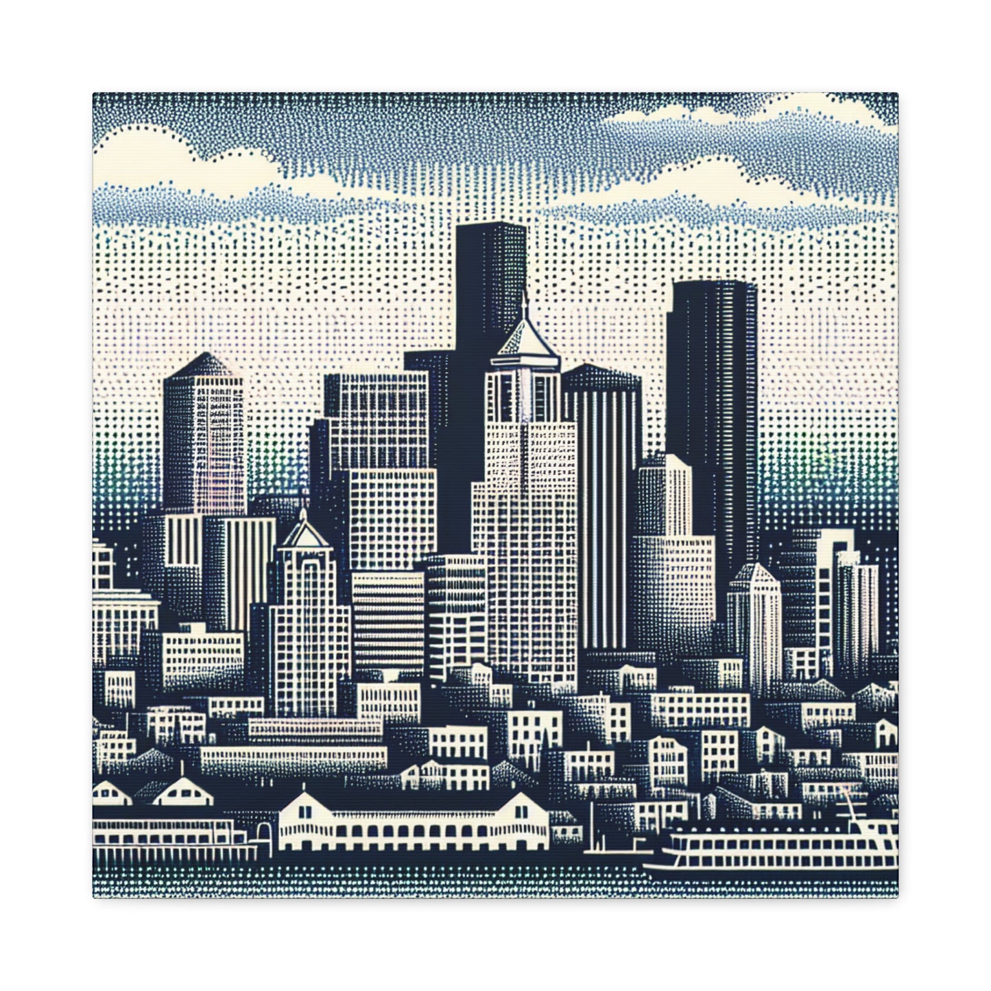 "Emerald City Impressions" - Canvas