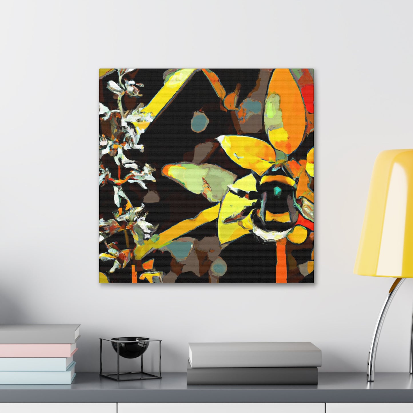 "Bumblebee Sparkles Brightly" - Canvas