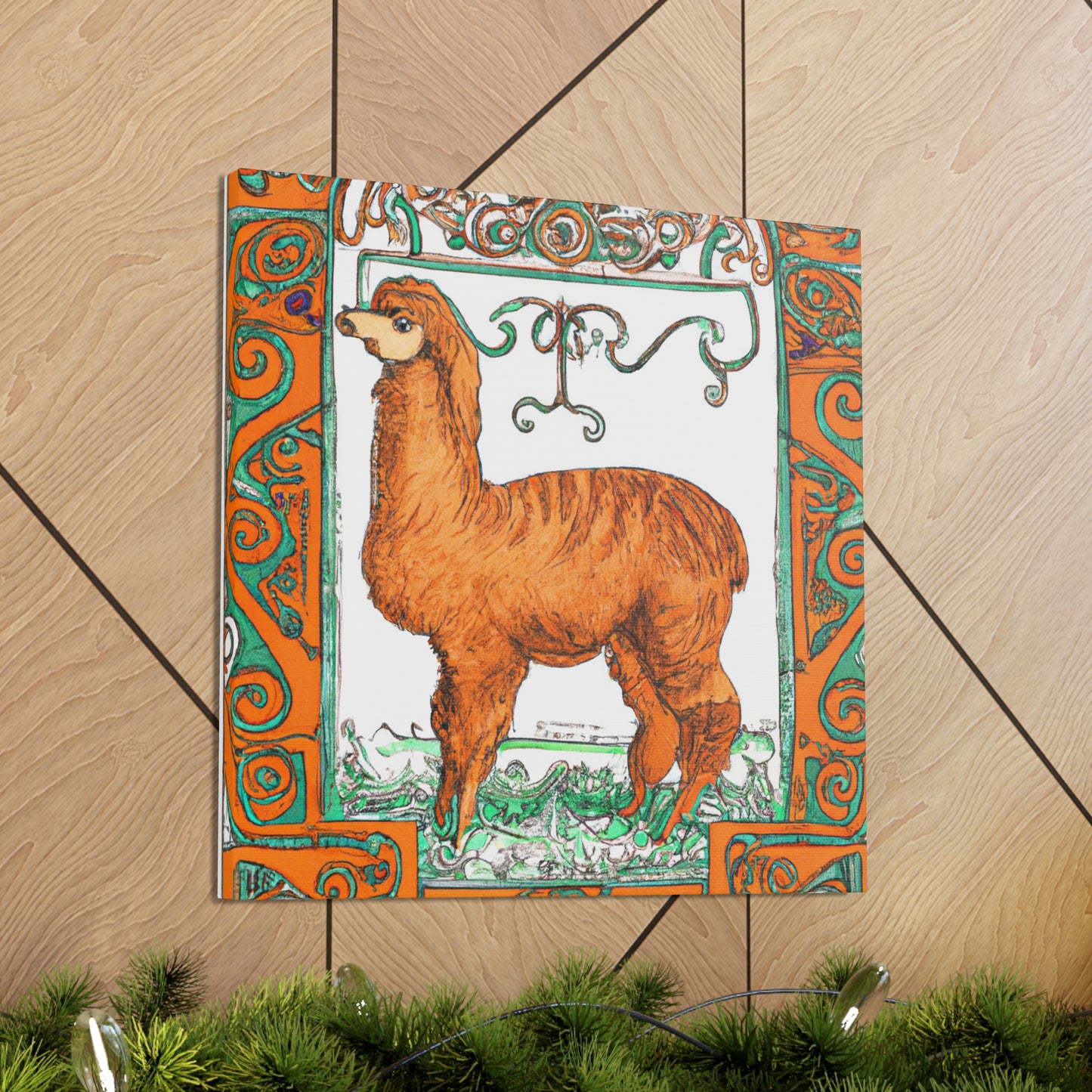 Alpaca's Splendor Shining - Canvas