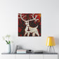 Reindeer In Moonlight - Canvas