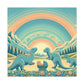 Pastel Prehistoric Paradise - Canvas