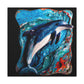 Dolphins in Harmony. - Canvas