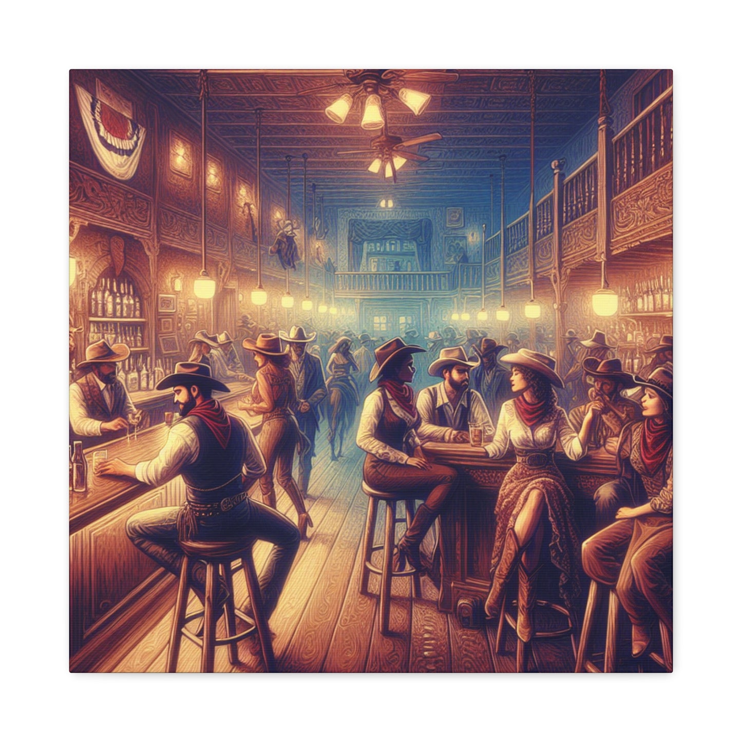 "Wild West Revelry" - Canvas