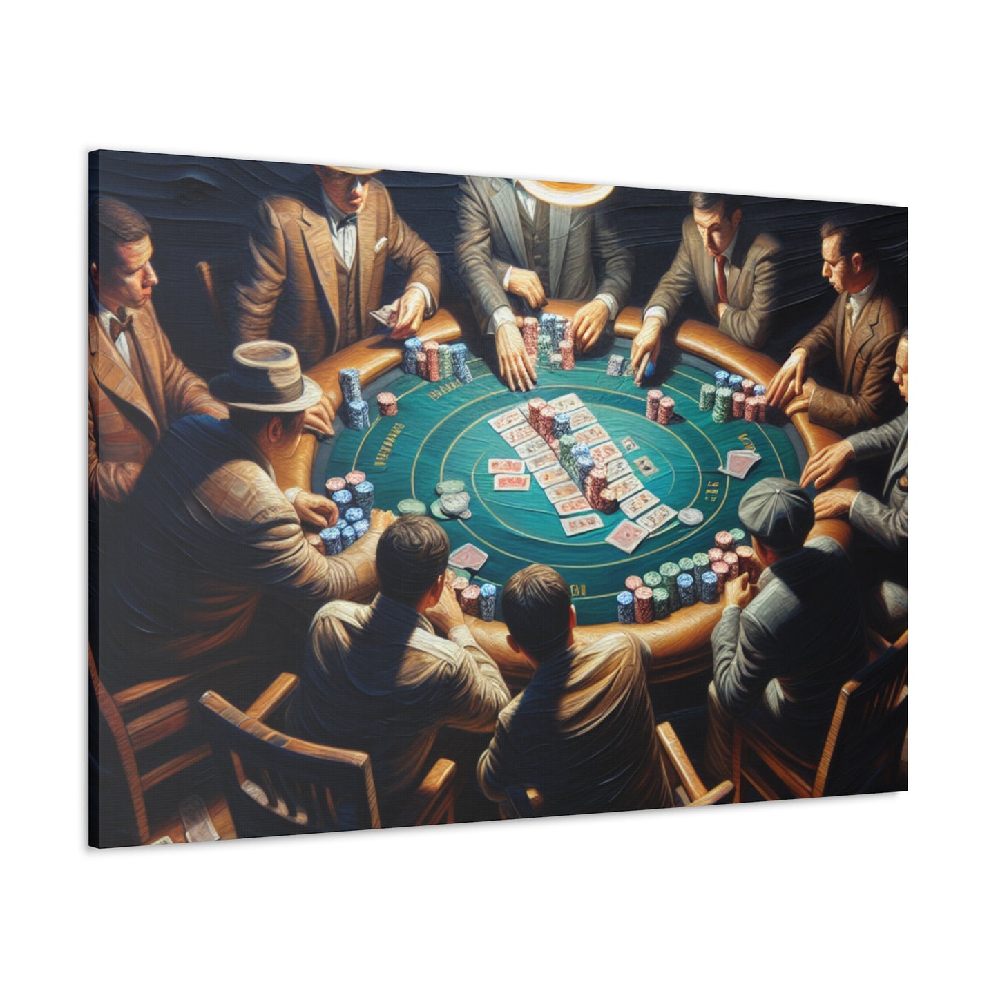 "The High-Stakes Gamble" - Canvas