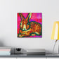 "Rabbit's Fauve Form" - Canvas