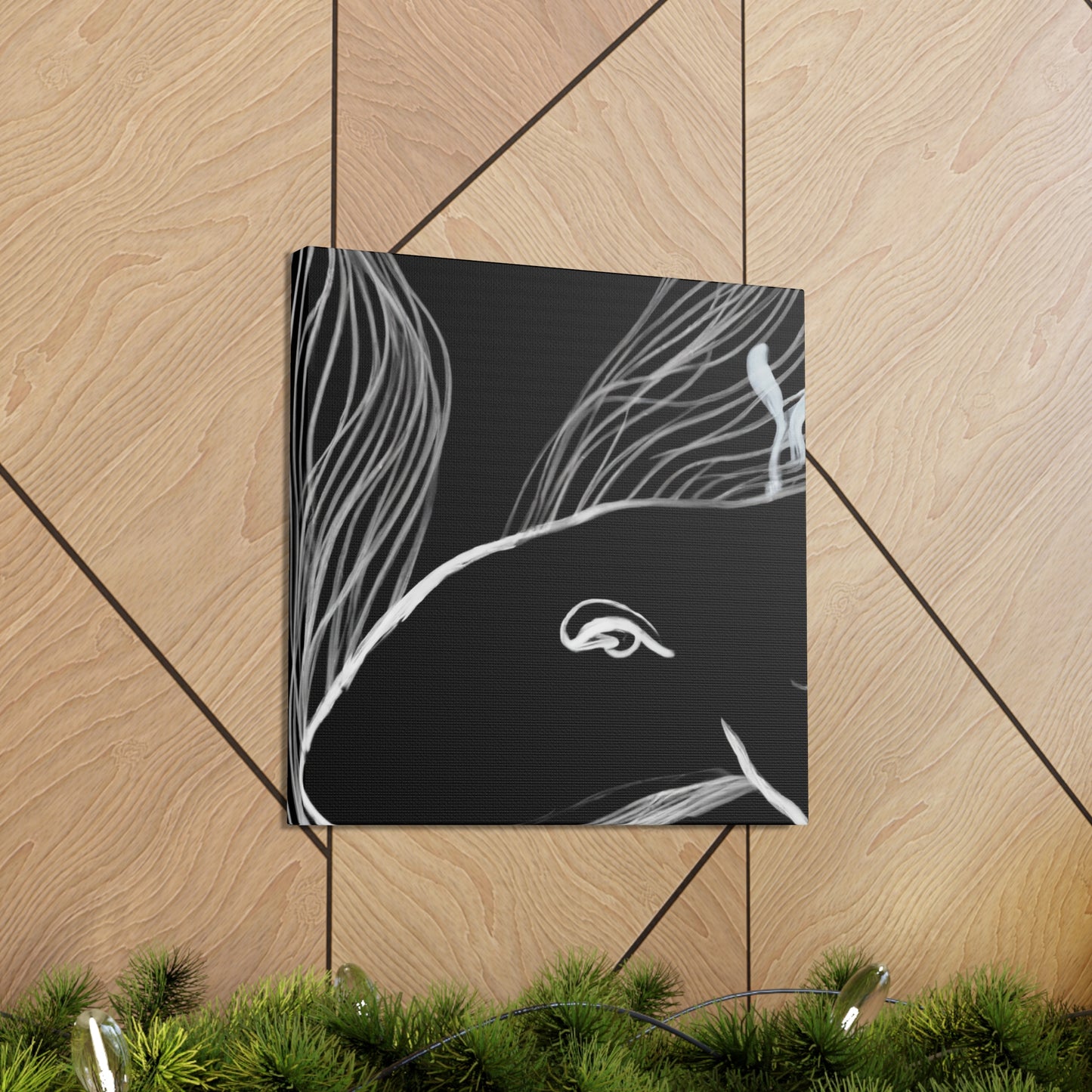 "Whale Swimming Sunrise" - Canvas