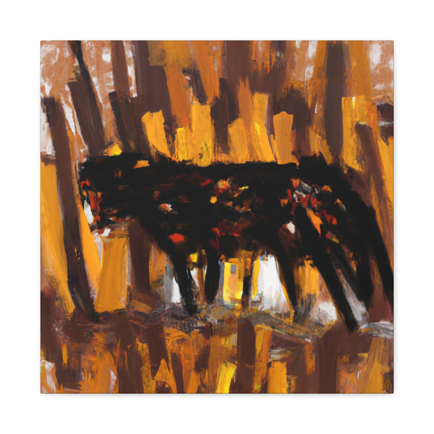 "Leopard in Expressionism" - Canvas