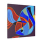 "Rainbow Fish Reflection" - Canvas