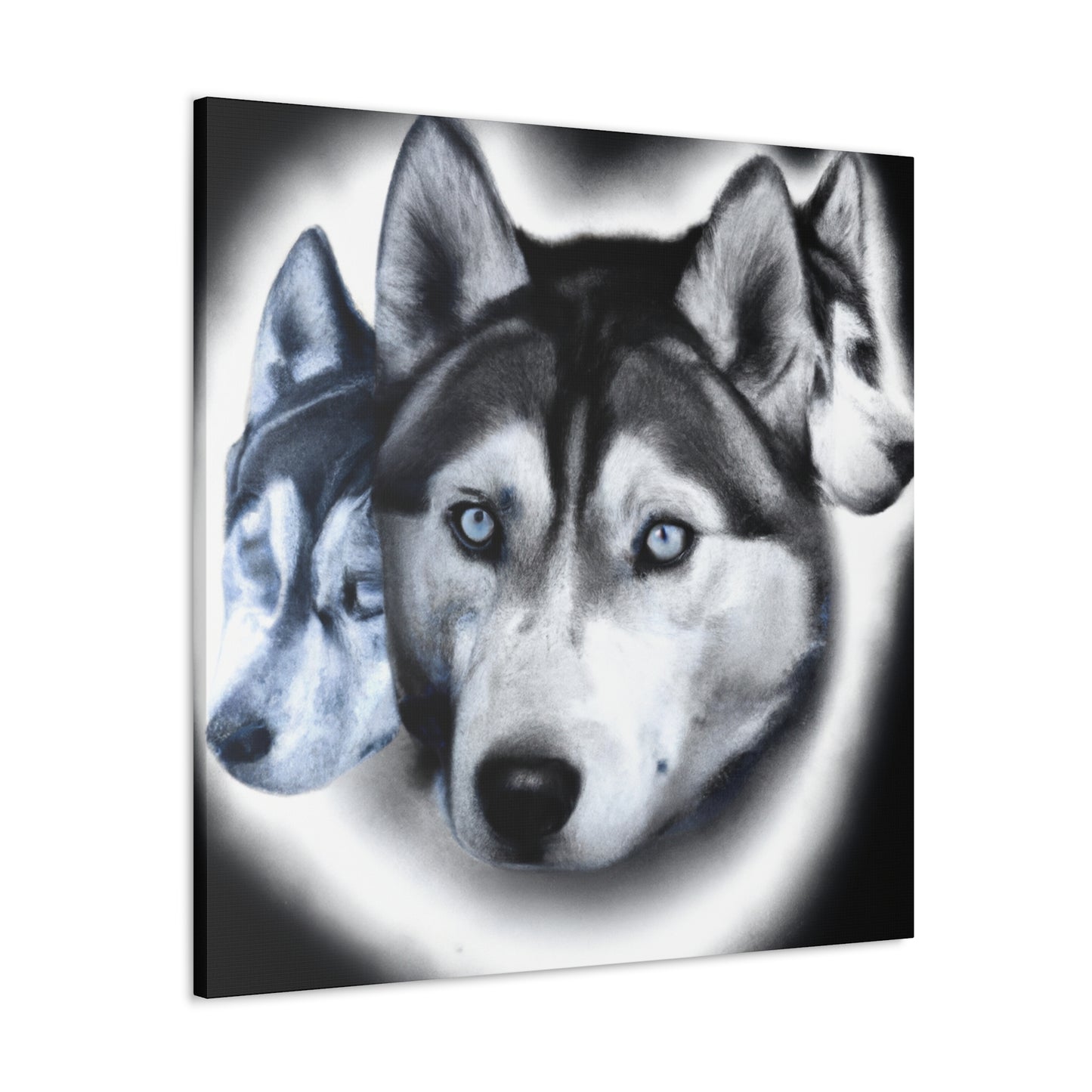 "Siberian Husky Reflection" - Canvas