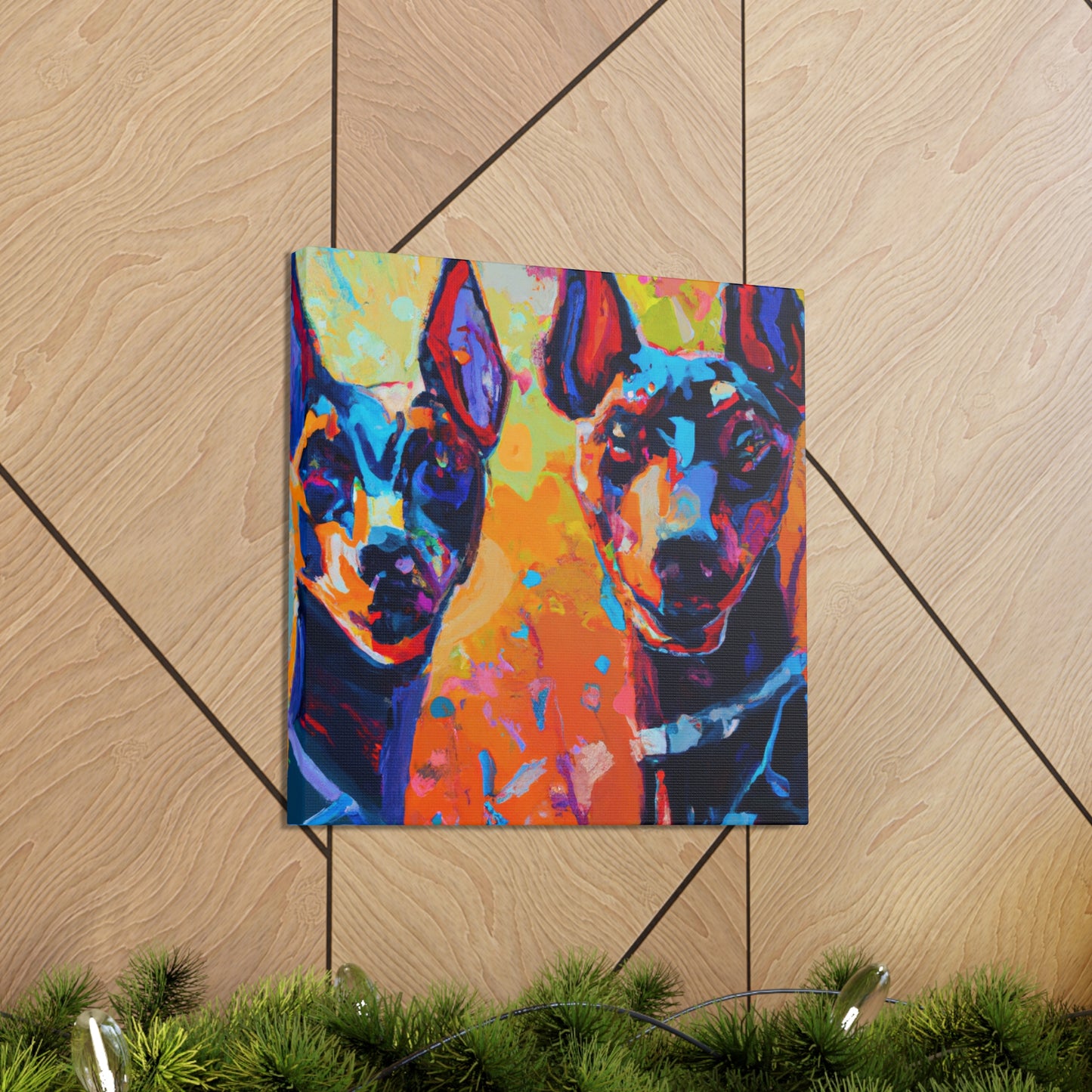 "Doberman in Impressionism" - Canvas