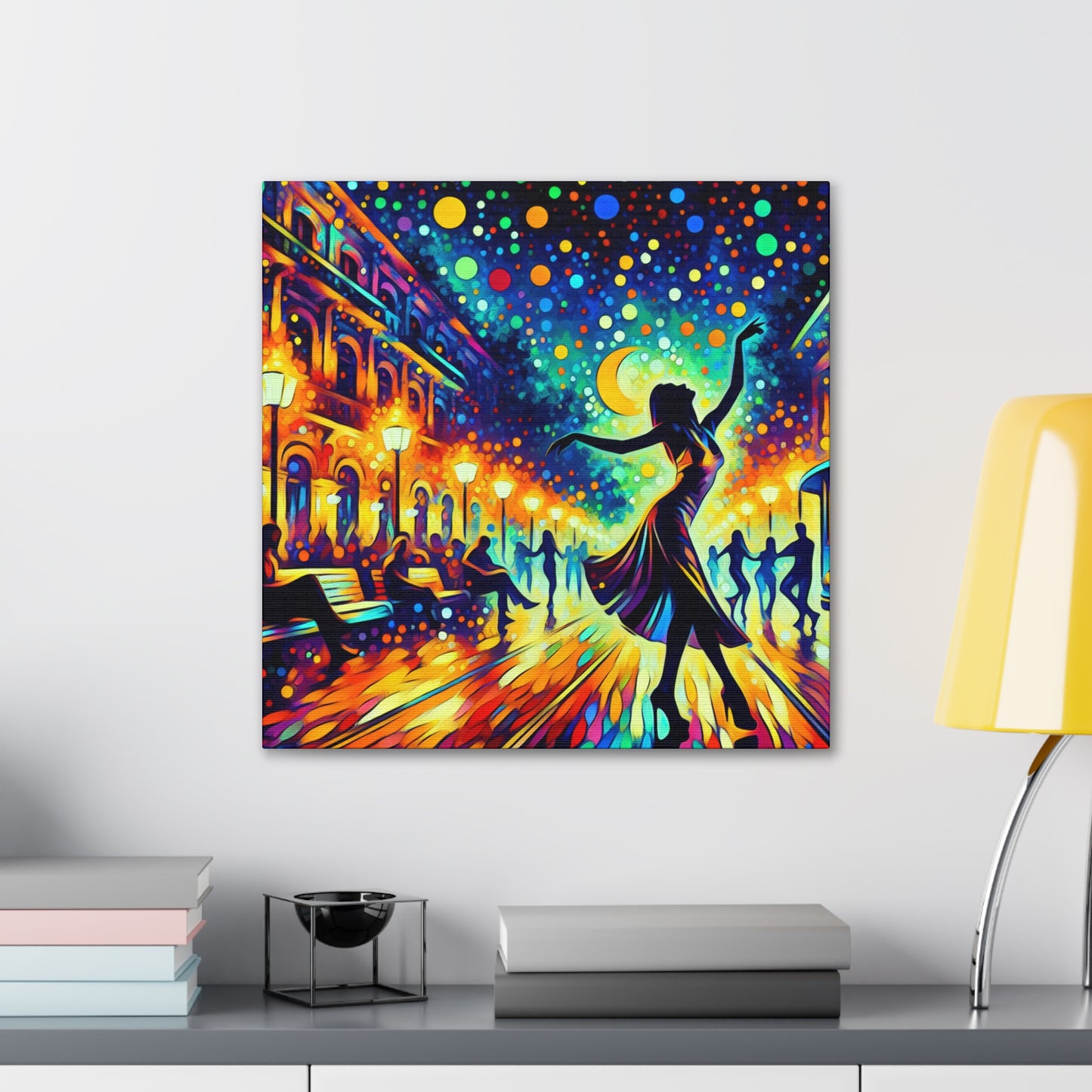 Vibrant Saxophone Serenade - Canvas