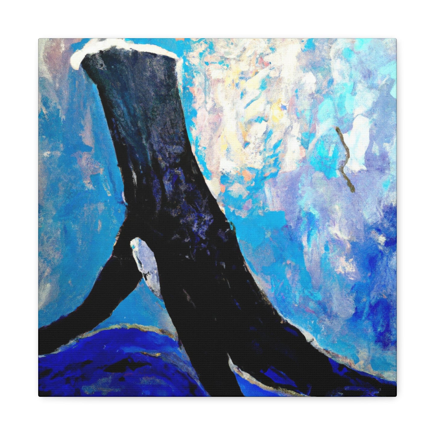 Whale in Turbulence - Canvas