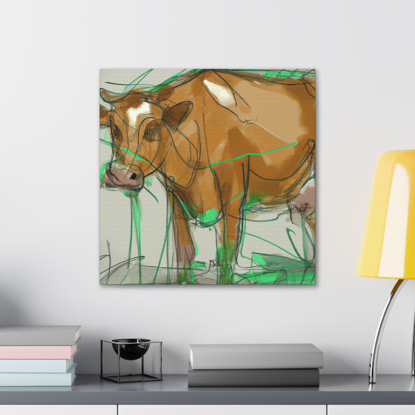 "Jersey Cow Serenity" - Canvas