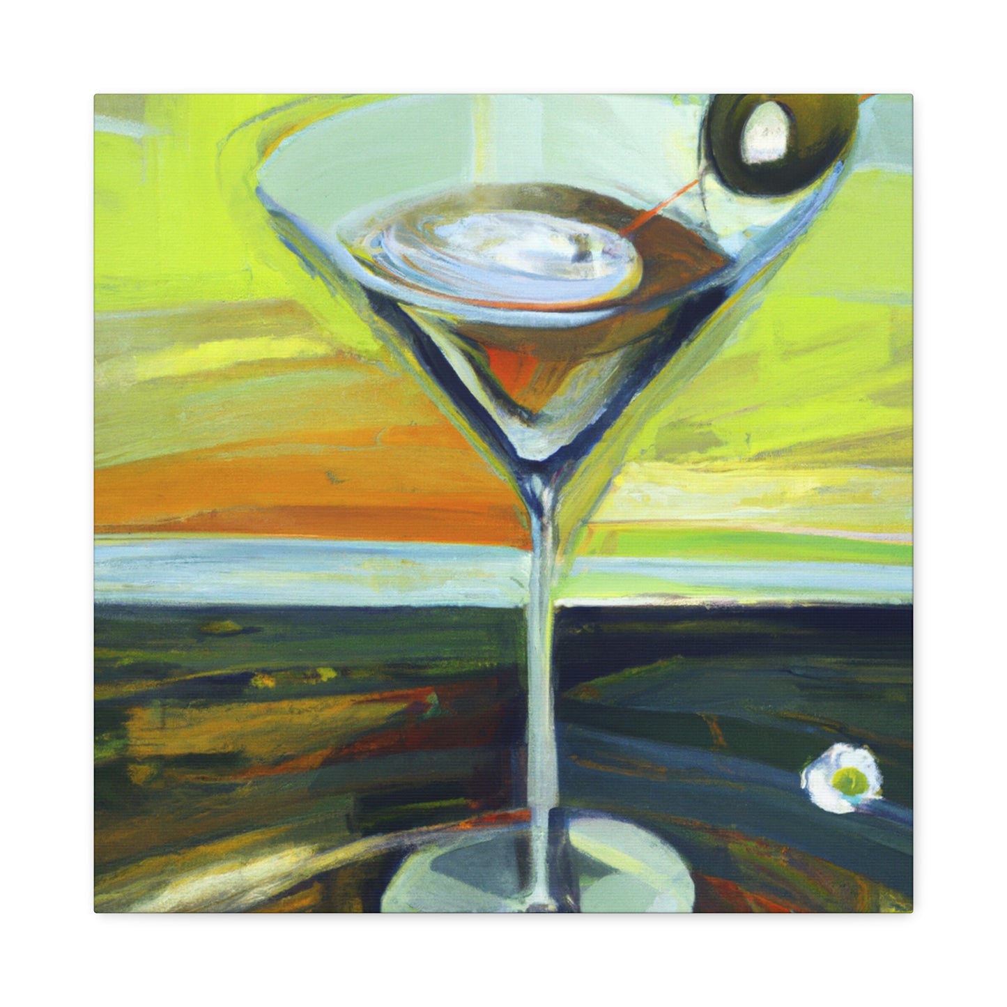 Martini Landscape Splendor - Canvas