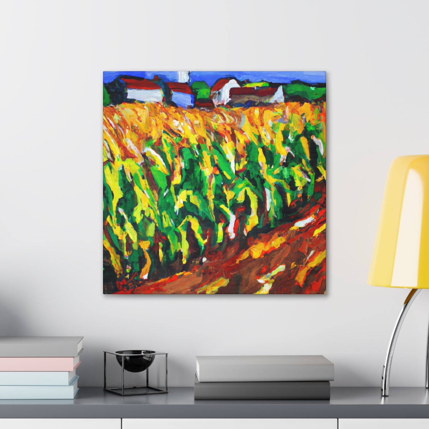 Golden Corn Harvesting - Canvas