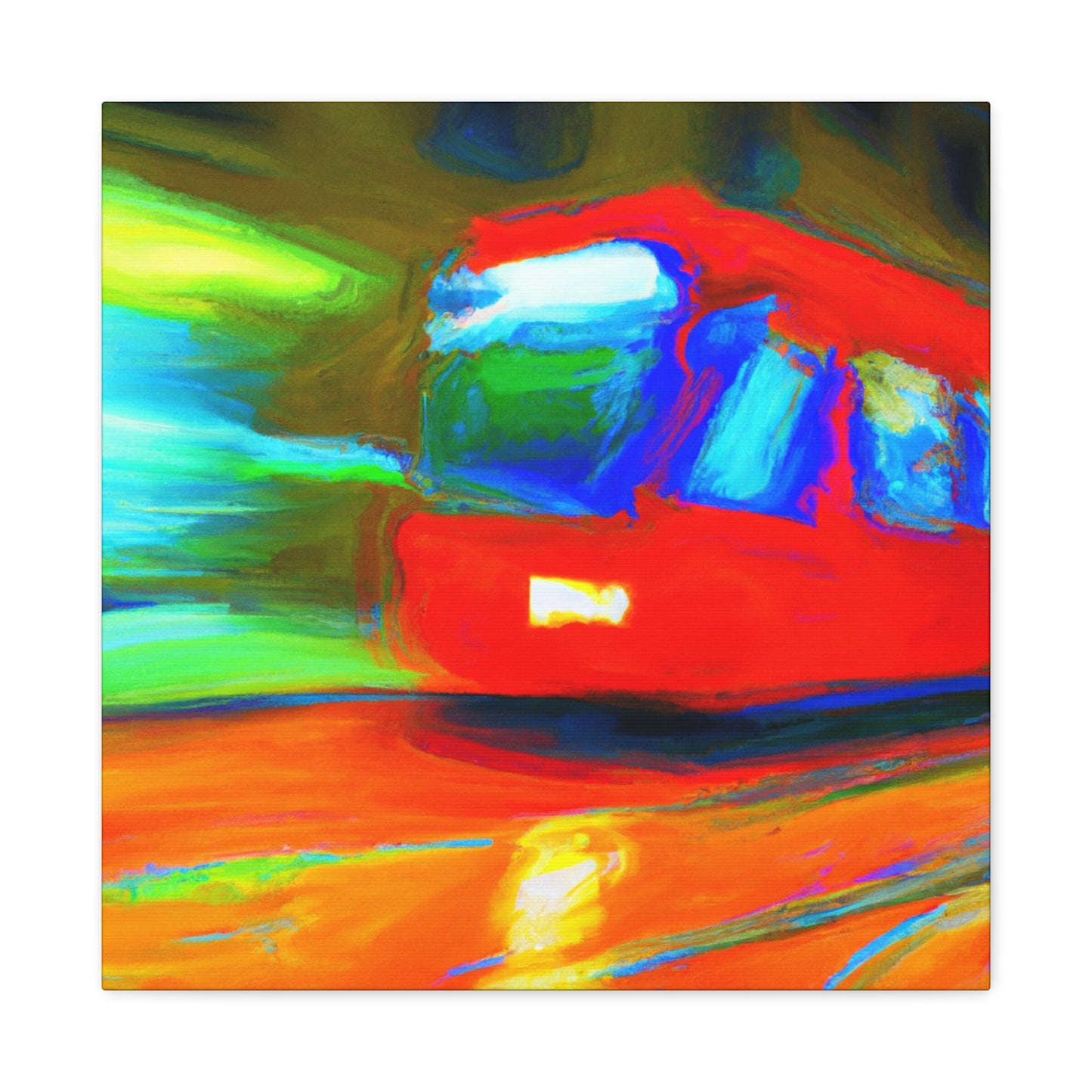 Tram in the City - Canvas