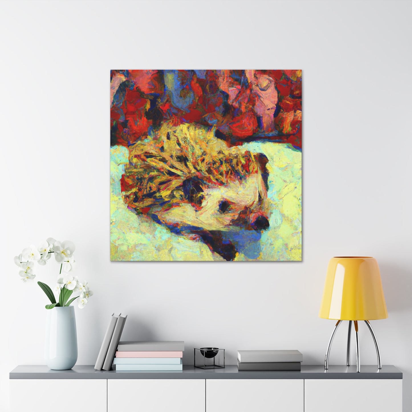 "Hedgehog in Impressionism" - Canvas