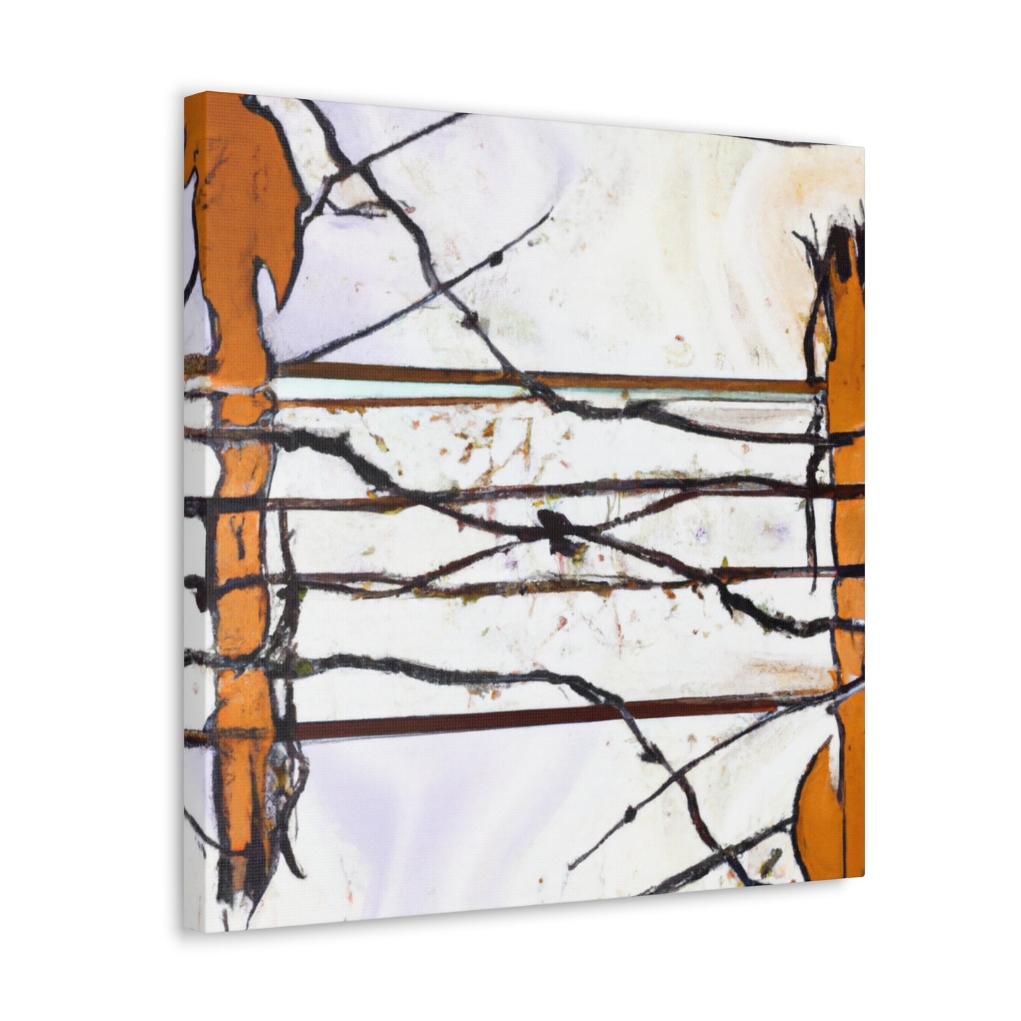 "Barbed Wire Splendour" - Canvas