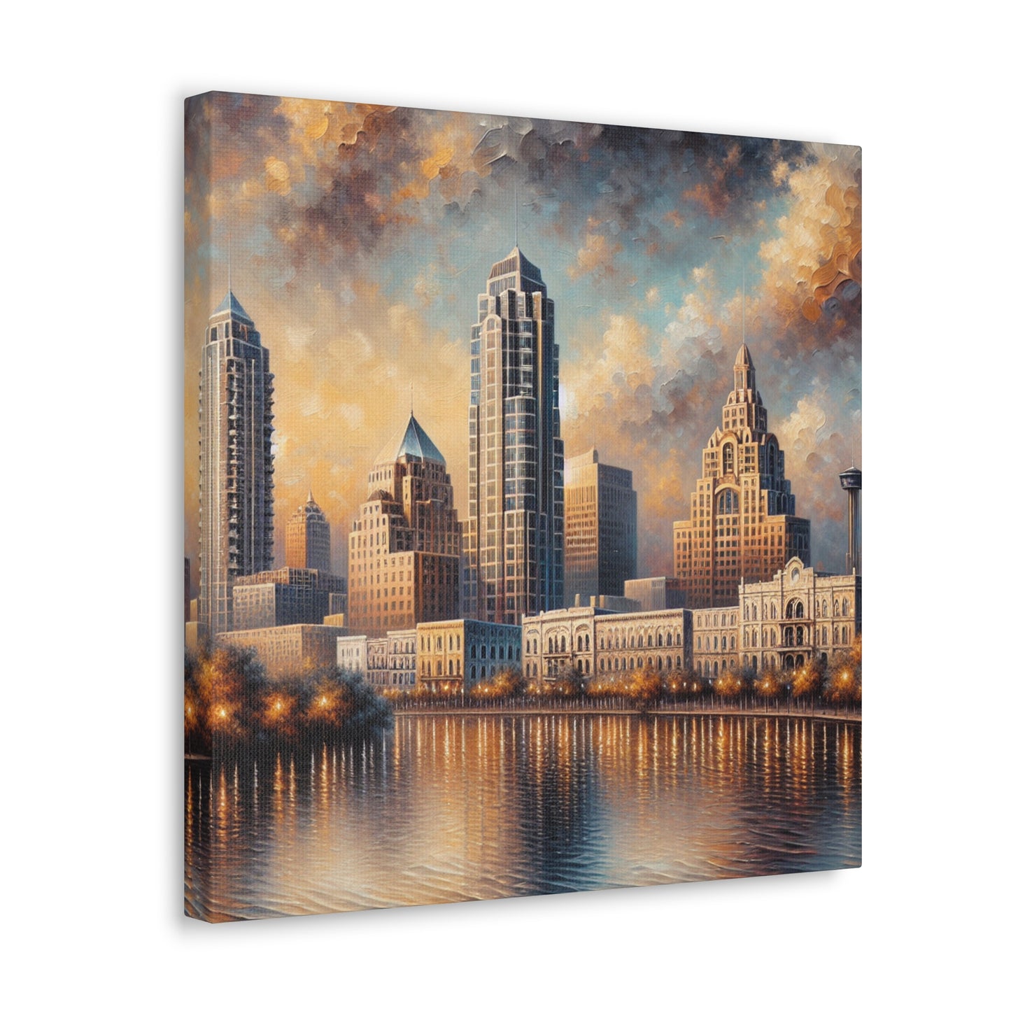 "Serenity Amidst Urban Splendor" - Canvas