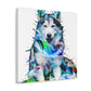 "Huskies in Abstraction" - Canvas