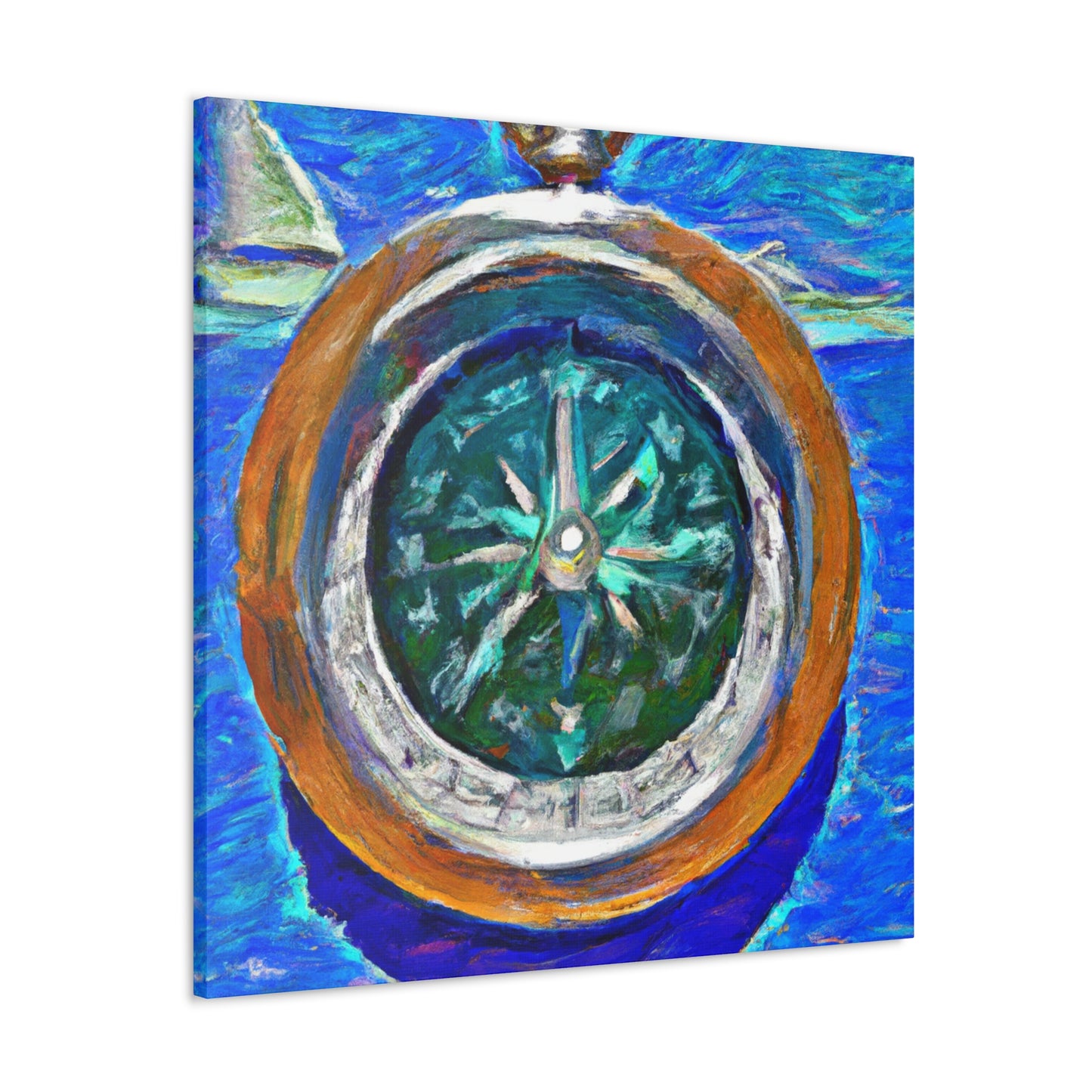 "Compass and Impressionism" - Canvas