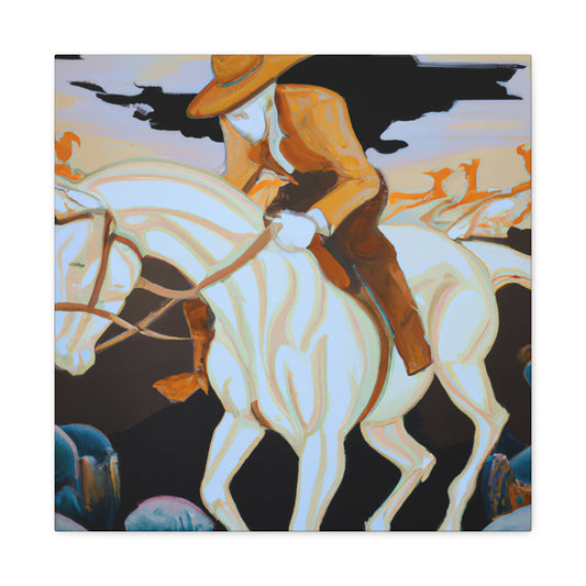 Cowboy Sunrise Ride - Canvas